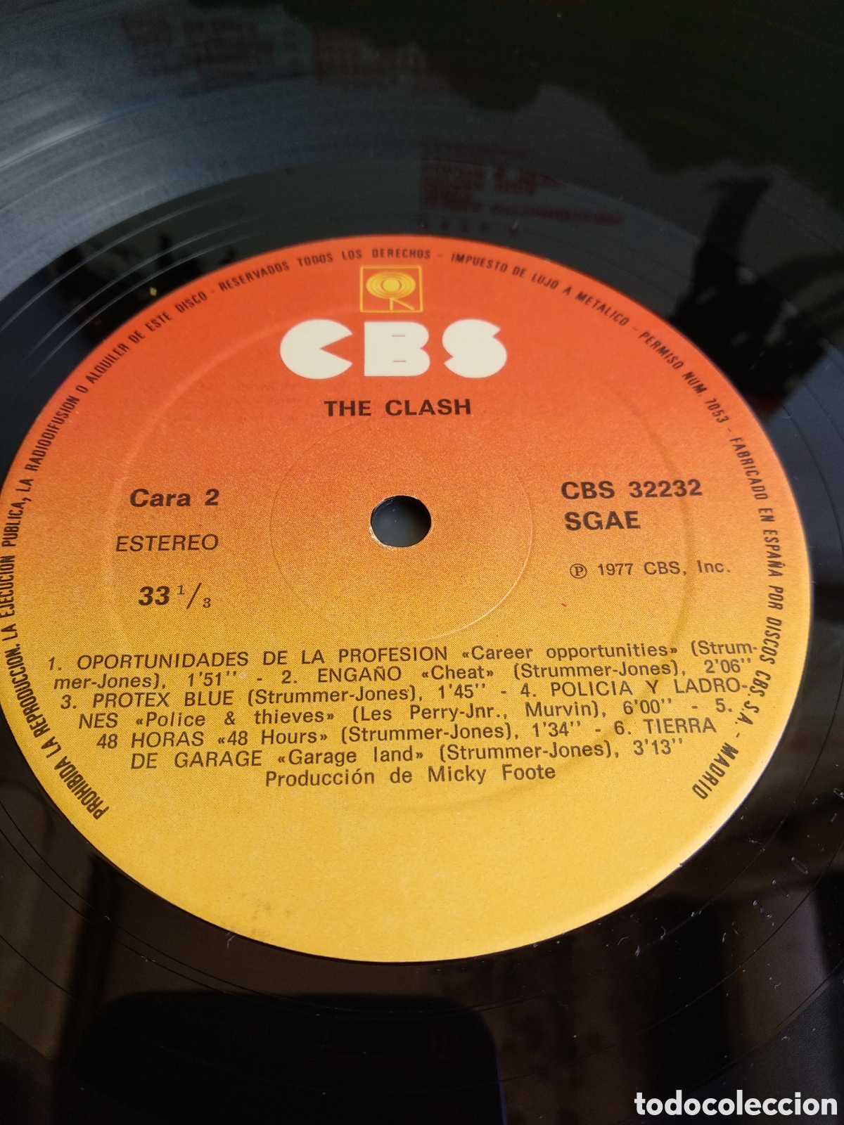 Discos de vinilo: *THE CLASH, SPAIN, CBS, 1990, LA.5 - Foto 3