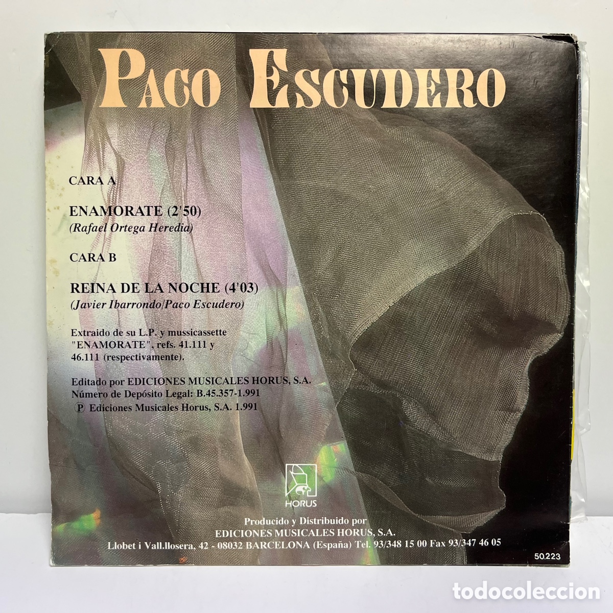 Discos de vinilo: Paco Escudero - Enam&oacute;rate (7&rdquo;, Single) - Foto 2