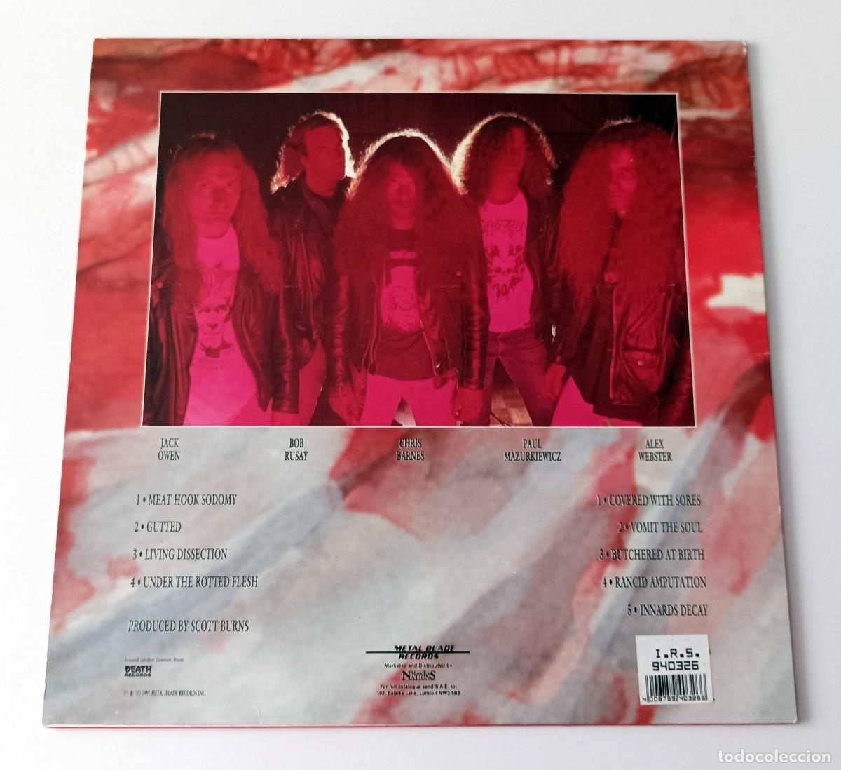 Discos de vinilo: LP CANNIBAL CORPSE - BUTCHERED AT BIRTH - Foto 2