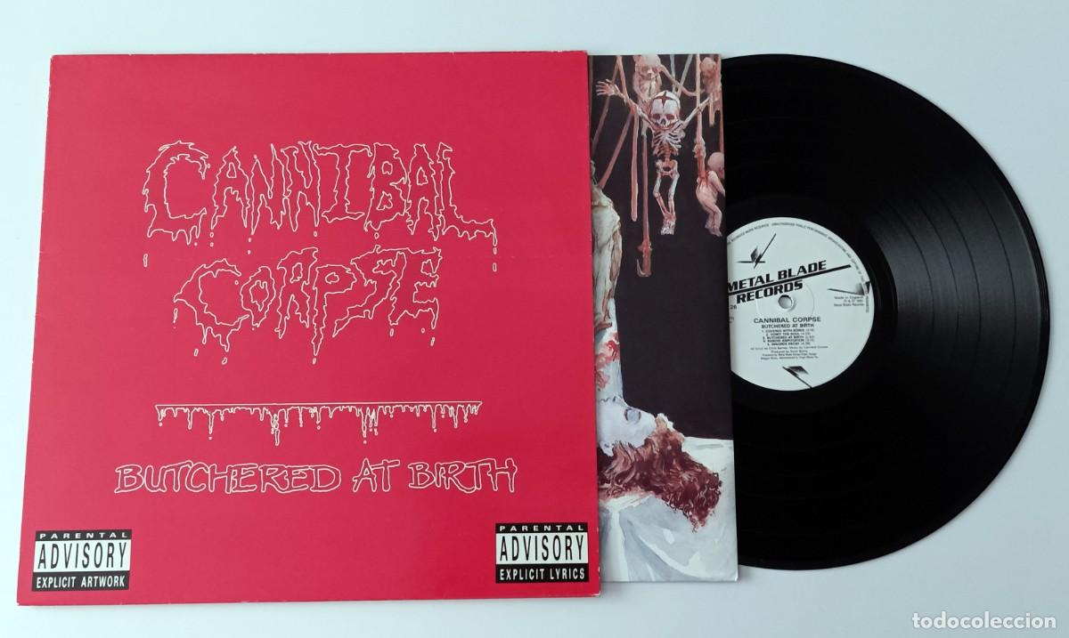 Discos de vinilo: LP CANNIBAL CORPSE - BUTCHERED AT BIRTH - Foto 3