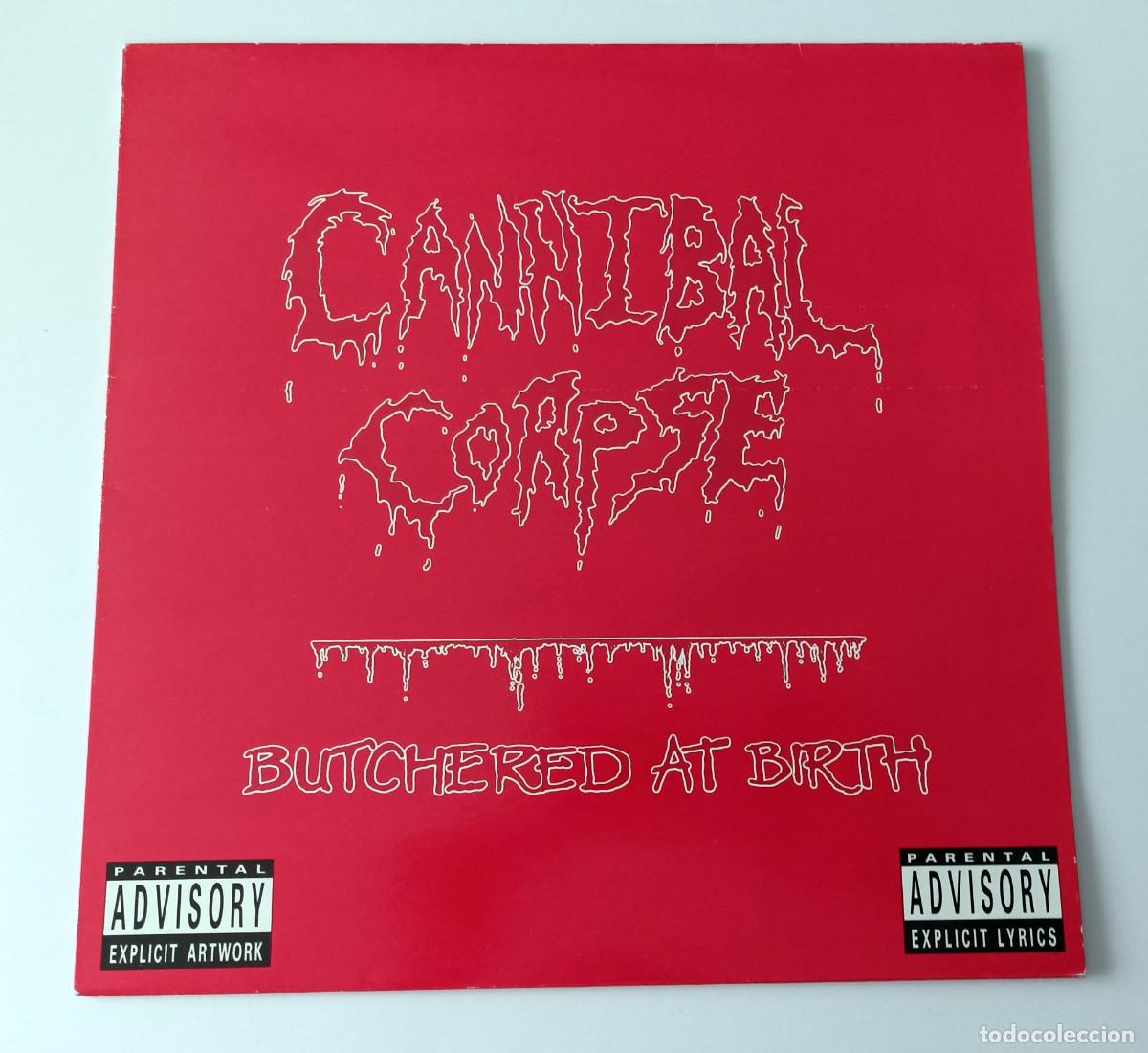 Discos de vinilo: LP CANNIBAL CORPSE - BUTCHERED AT BIRTH - Foto 1