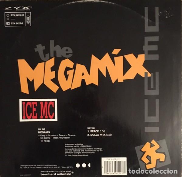 Discos de vinilo: Ice MC &ndash; The Megamix-GERMANY-1990-MAXI SINGLE - Foto 2