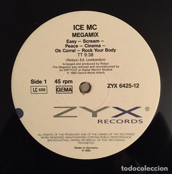 Discos de vinilo: Ice MC &ndash; The Megamix-GERMANY-1990-MAXI SINGLE - Foto 3