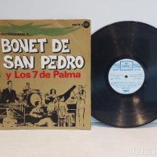 Discos de vinilo: BONET DE SAN PEDRO Y LOS 7 DE PALMA / LP-REGAL SERIE AZUL-1969 / MBC. ***/***