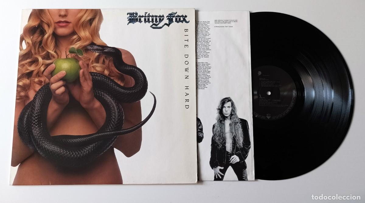 Discos de vinilo: LP BRITNY FOX - BITE DOWN HARD - Foto 3