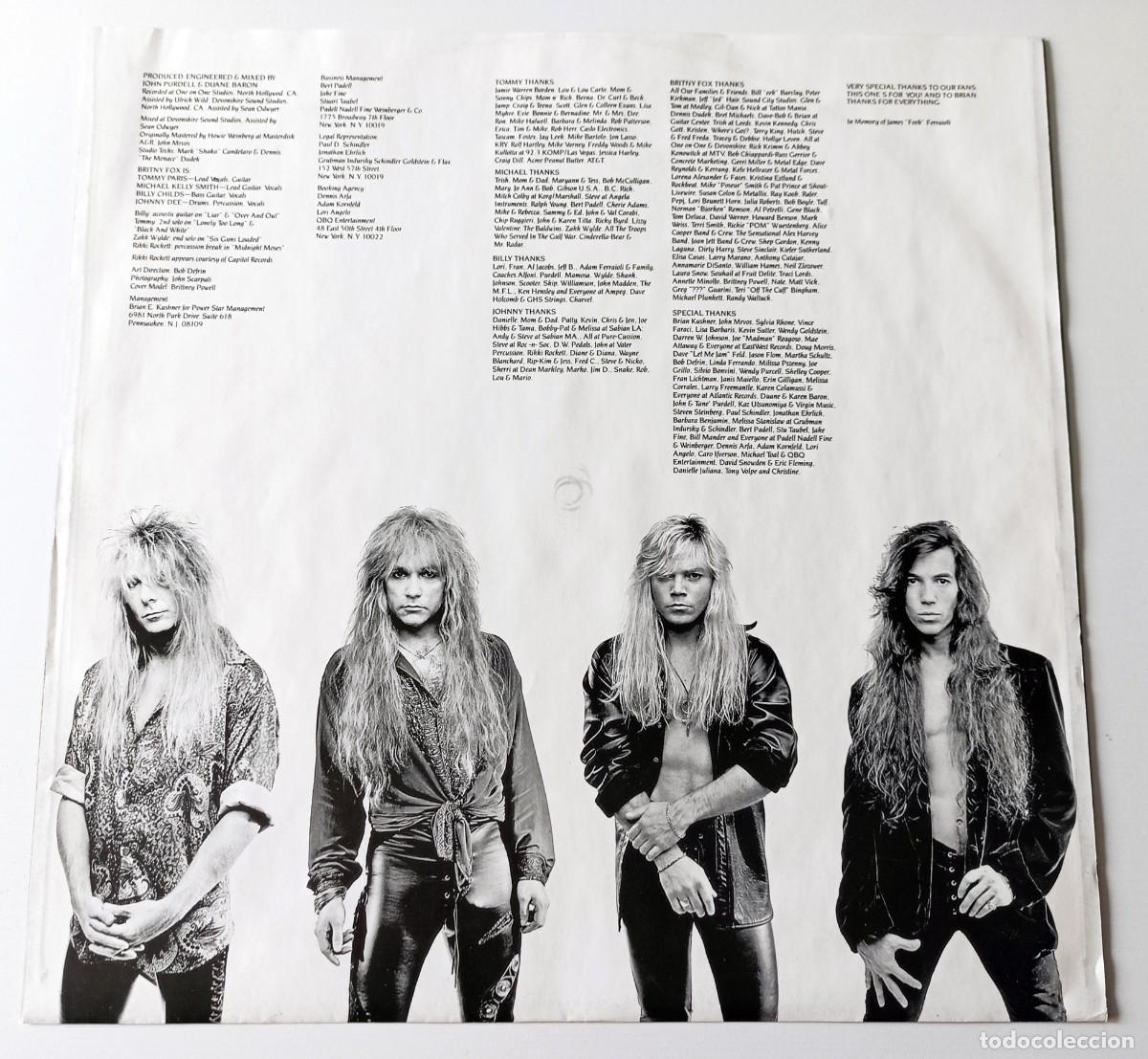 Discos de vinilo: LP BRITNY FOX - BITE DOWN HARD - Foto 4