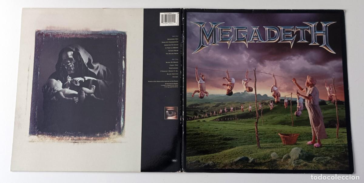 Discos de vinilo: LP MEGADETH - YOUTHANASIA - Foto 5