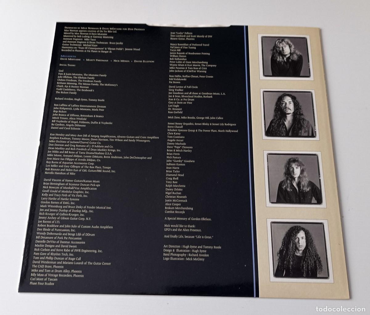 Discos de vinilo: LP MEGADETH - YOUTHANASIA - Foto 7