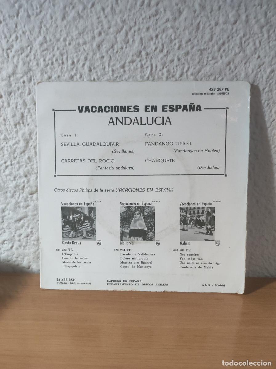 Discos de vinilo: VACACIONES EN ESPA&Ntilde;A ANDALUCIA - Foto 2