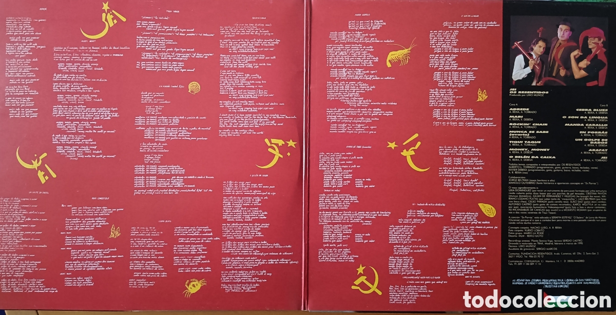 Discos de vinilo: Os Resentidos, 1990 - Jei - Foto 3