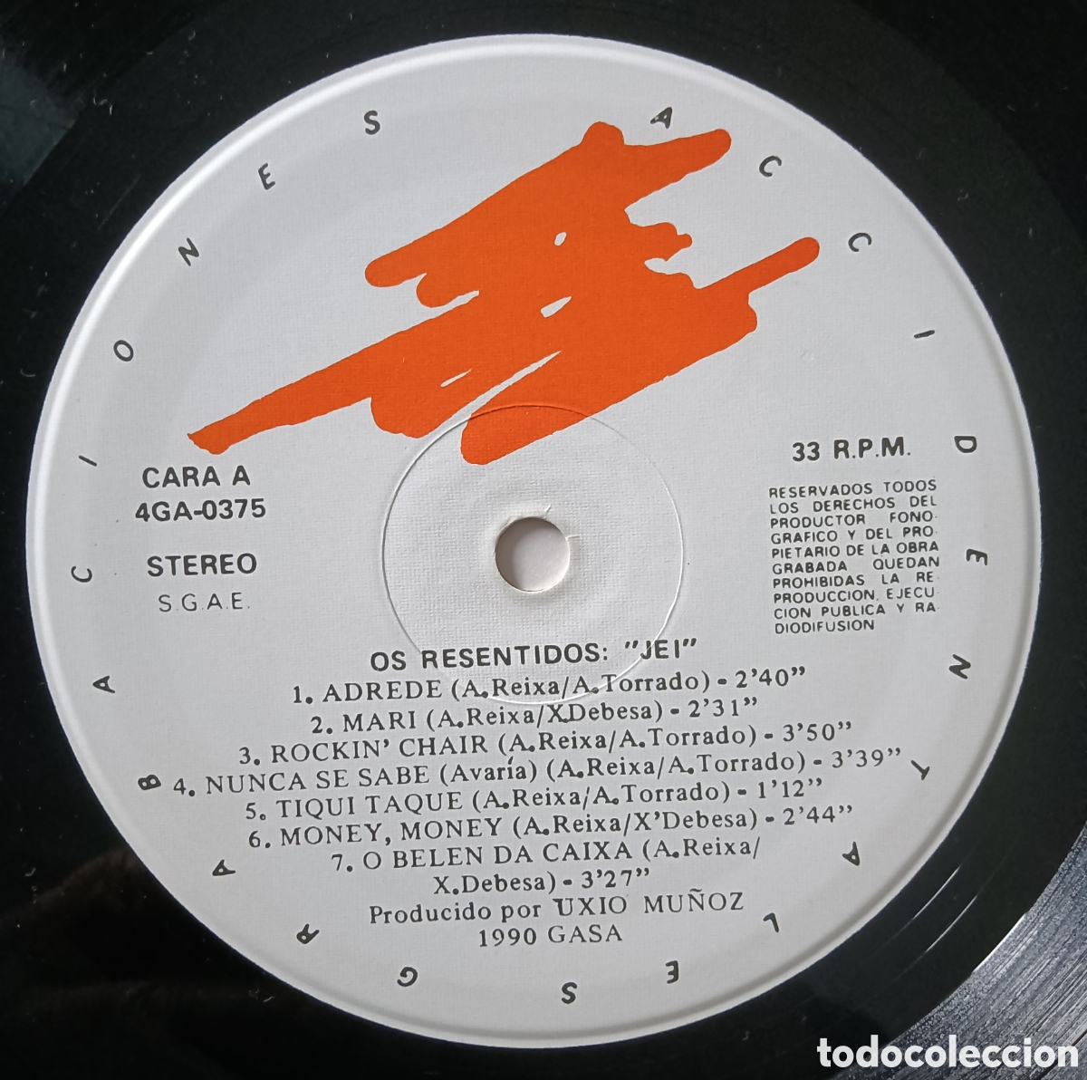 Discos de vinilo: Os Resentidos, 1990 - Jei - Foto 7