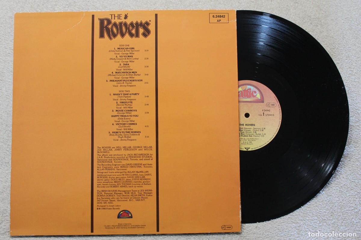 Discos de vinilo: THE ROVERS LP MADE IN GERMANY 1980 - Foto 2