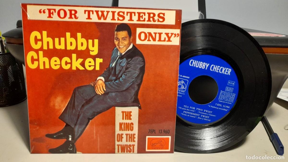 Discos de vinilo: EP CHUBBY CHECKER : FOR TWISTERS ONLY - Foto 1