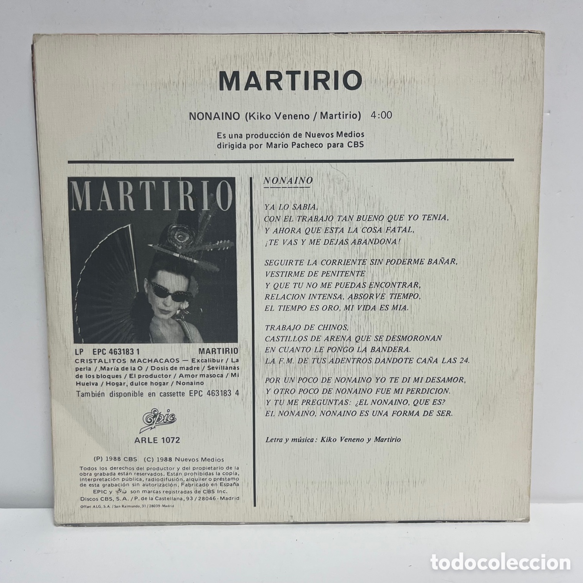 Discos de vinilo: Martirio - Nonaino (7&rdquo;) - Foto 2