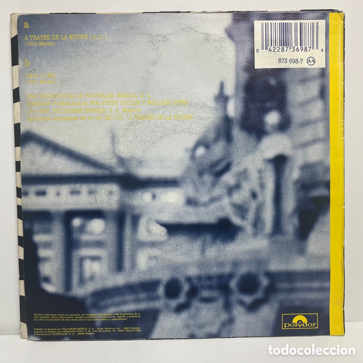Discos de vinilo: Ultimo Clan - A Traves De La Noche (7&rdquo;, Single) - Foto 2
