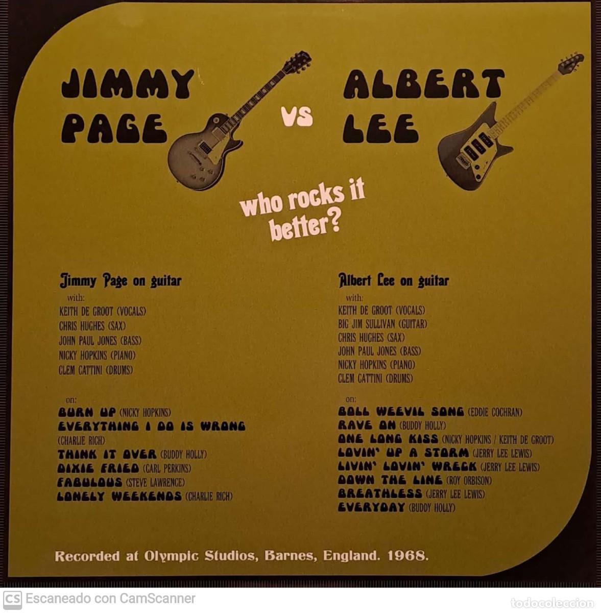 Discos de vinilo: Jimmy Page Vs Albert Lee &lrm;&ndash; Who Rocks It Better? - Foto 1
