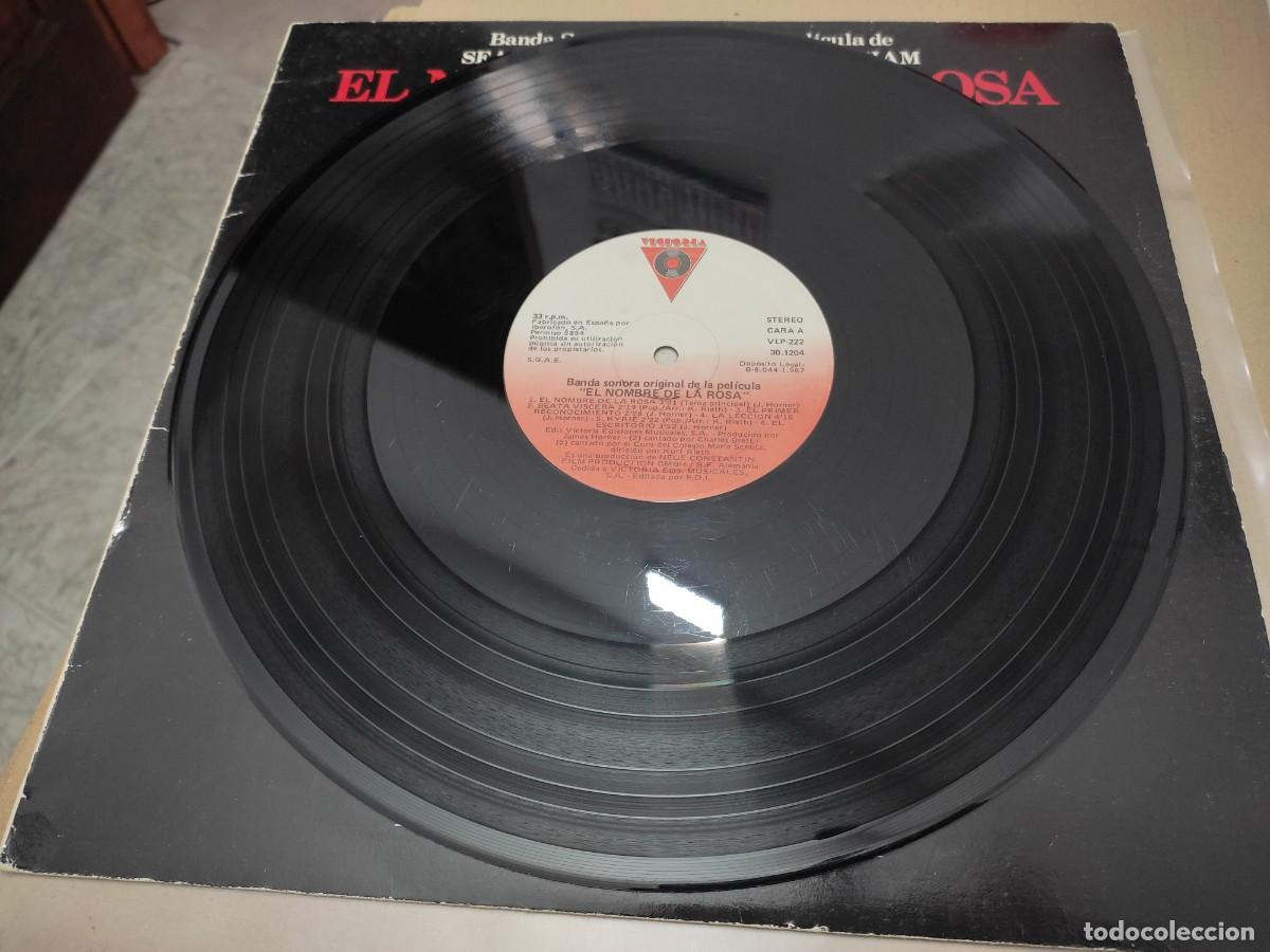 Discos de vinilo: VINILO B.S.O. EL NOMBRE DE LA ROSA - Foto 3