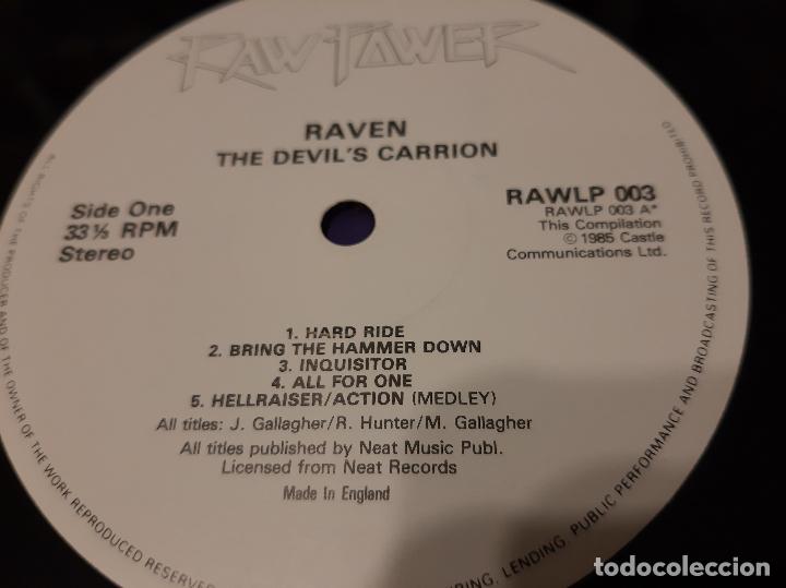 Discos de vinilo: RAVEN -THE DEVILS CARRION- (1985) 2 X LP DISCO VINILO - Foto 10