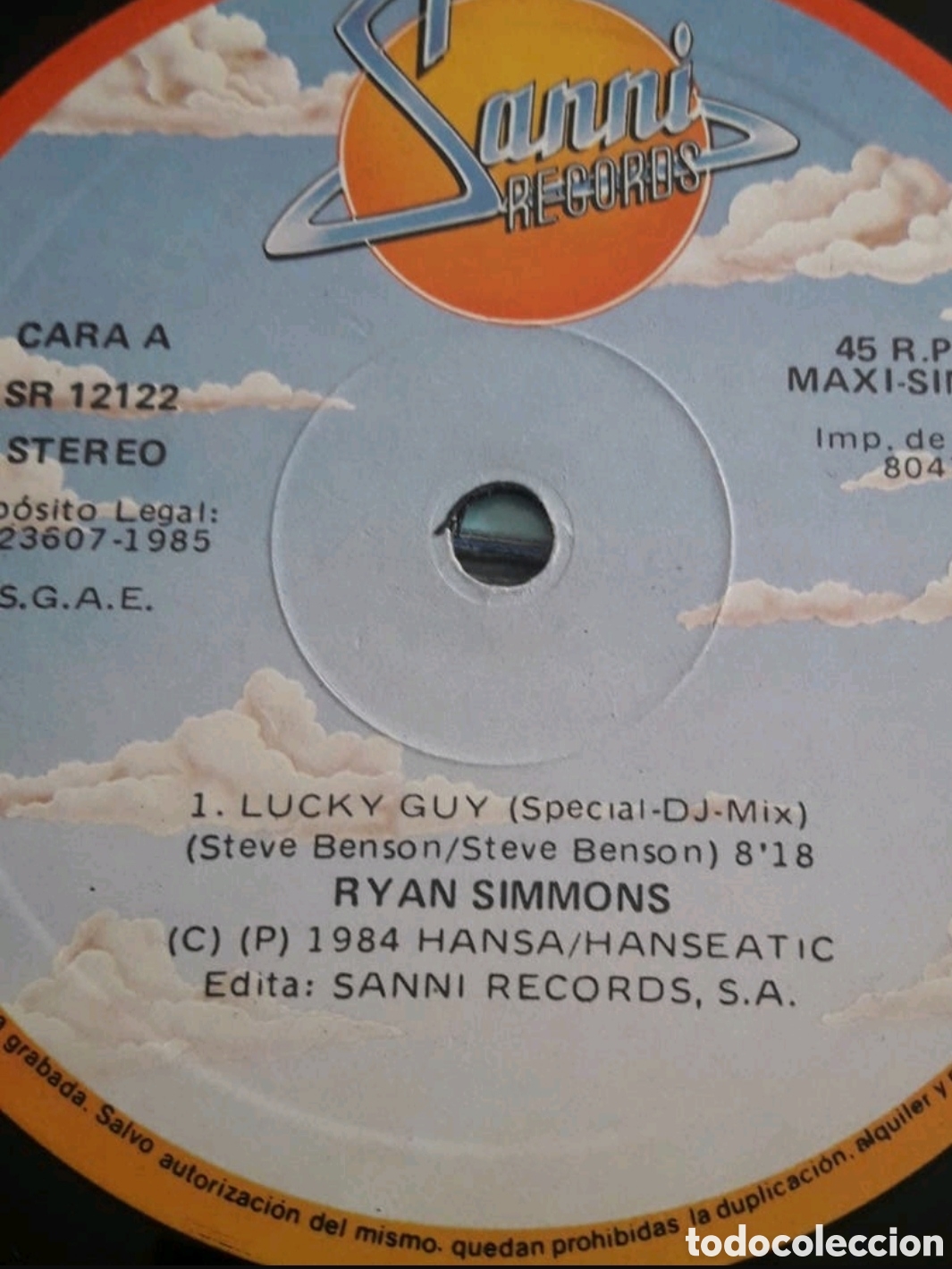 Discos de vinilo: Lp Ryan Simmons. Lucky Guy - Foto 3