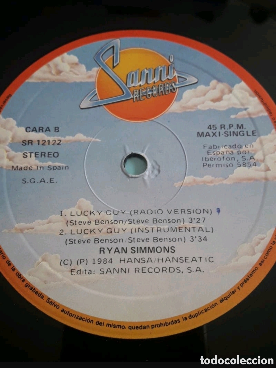 Discos de vinilo: Lp Ryan Simmons. Lucky Guy - Foto 4