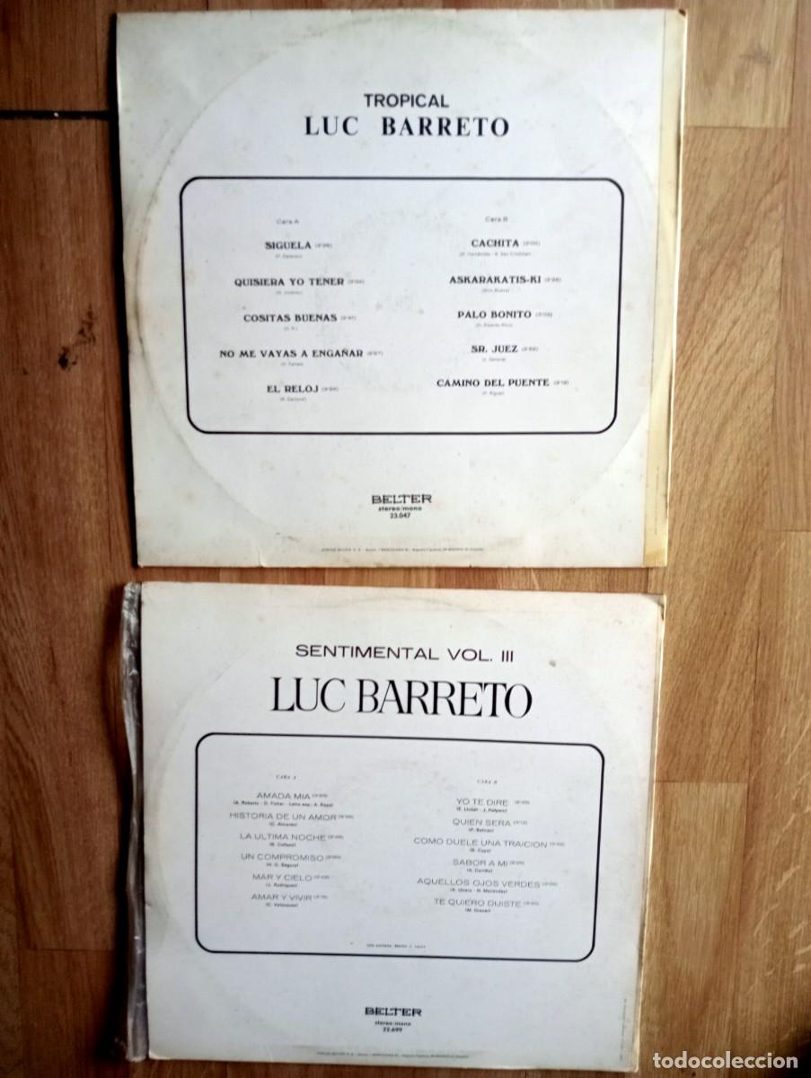 Discos de vinilo: lote de 2 lps de luc barreto - Foto 2