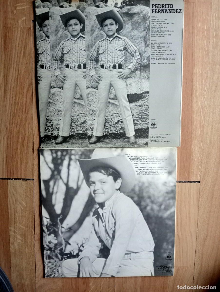 Discos de vinilo: lote de 2 lps de pedrito fernandez - Foto 2