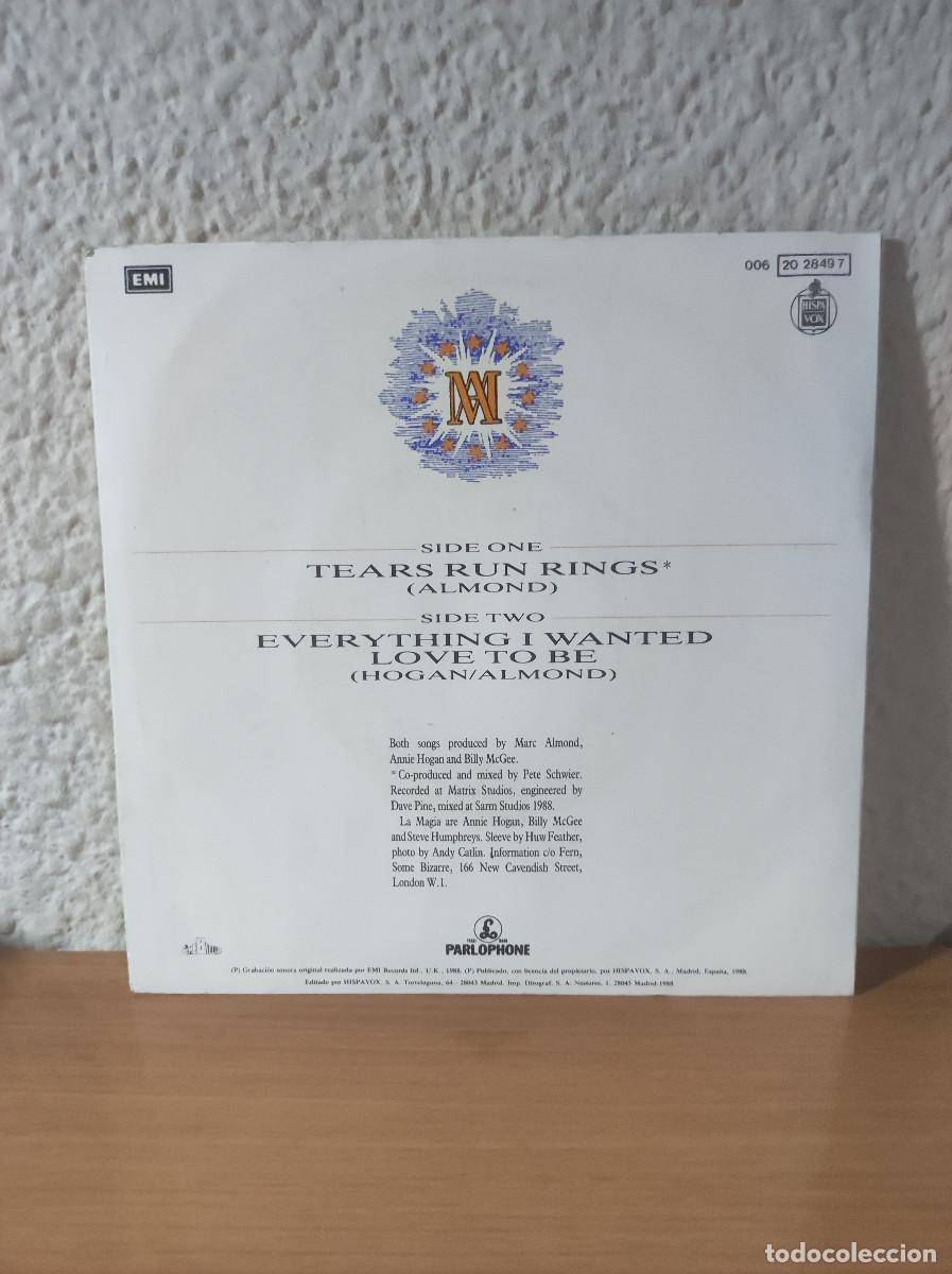 Discos de vinilo: Marc Almond &ndash; Tears Run Rings - Foto 2