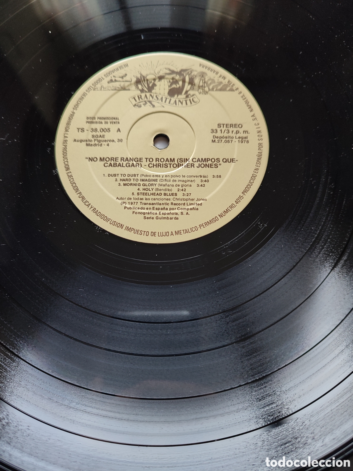 Discos de vinilo: Christopher Jones - No more Range to Roam - Foto 4