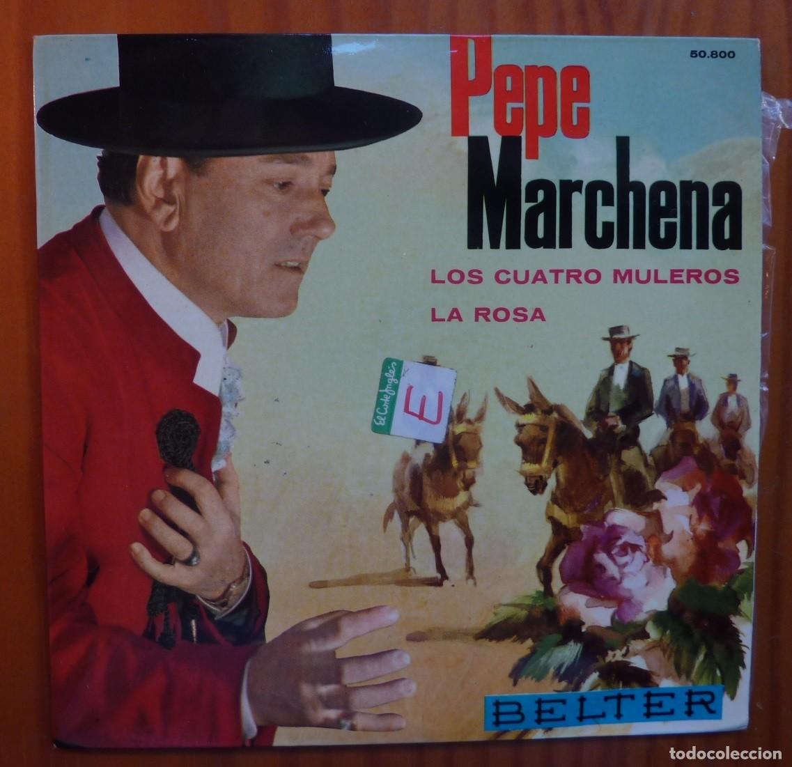 Discos de vinilo: PEPE MARCHENA / LOS CUATRO MULEROS+3 / 1963 / EP - Foto 1