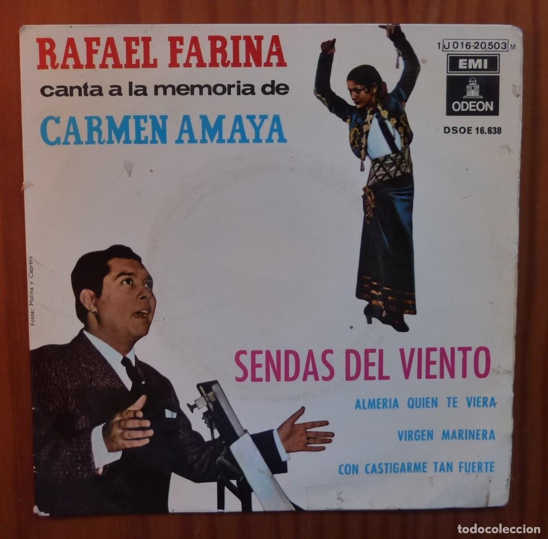 Discos de vinilo: RAFAEL FARINA / SENDAS DEL VIENTO+3 / 1964 / EP - Foto 1