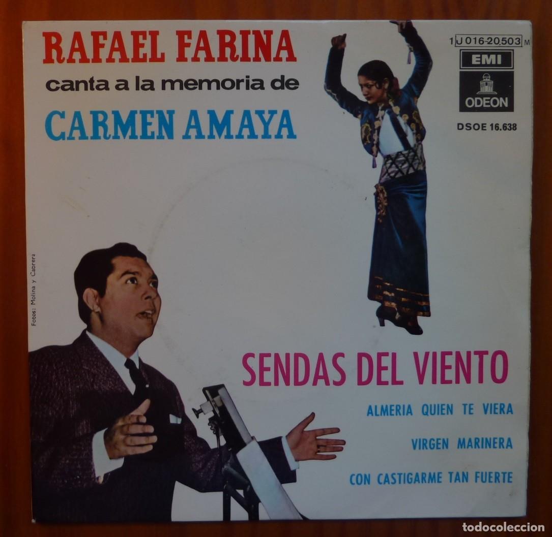 Discos de vinilo: RAFAEL FARINA / SENDAS DEL VIENTO+3 / 1964 / EP - Foto 1