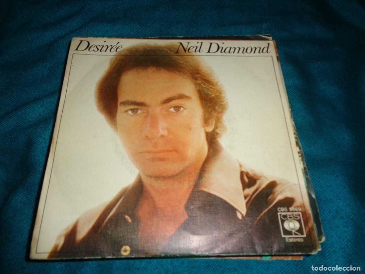 Discos de vinilo: NEIL DIAMOND. DESIREE / DE VEZ EN CUANDO. CBS, 1977. IMPECABLE(#) - Foto 1