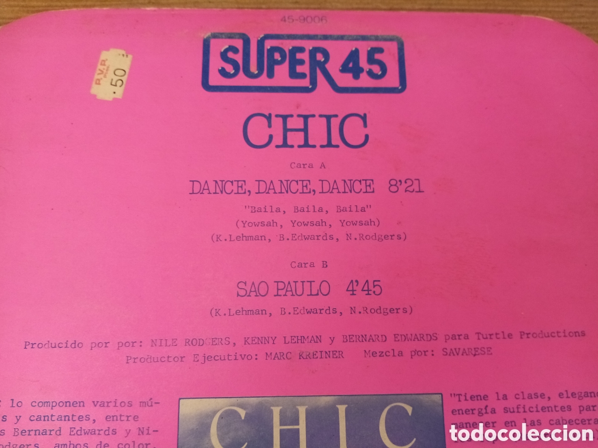 Discos de vinilo: Chic. Dance, dance, dance. Super 45. Disco vinilo LP - Foto 4