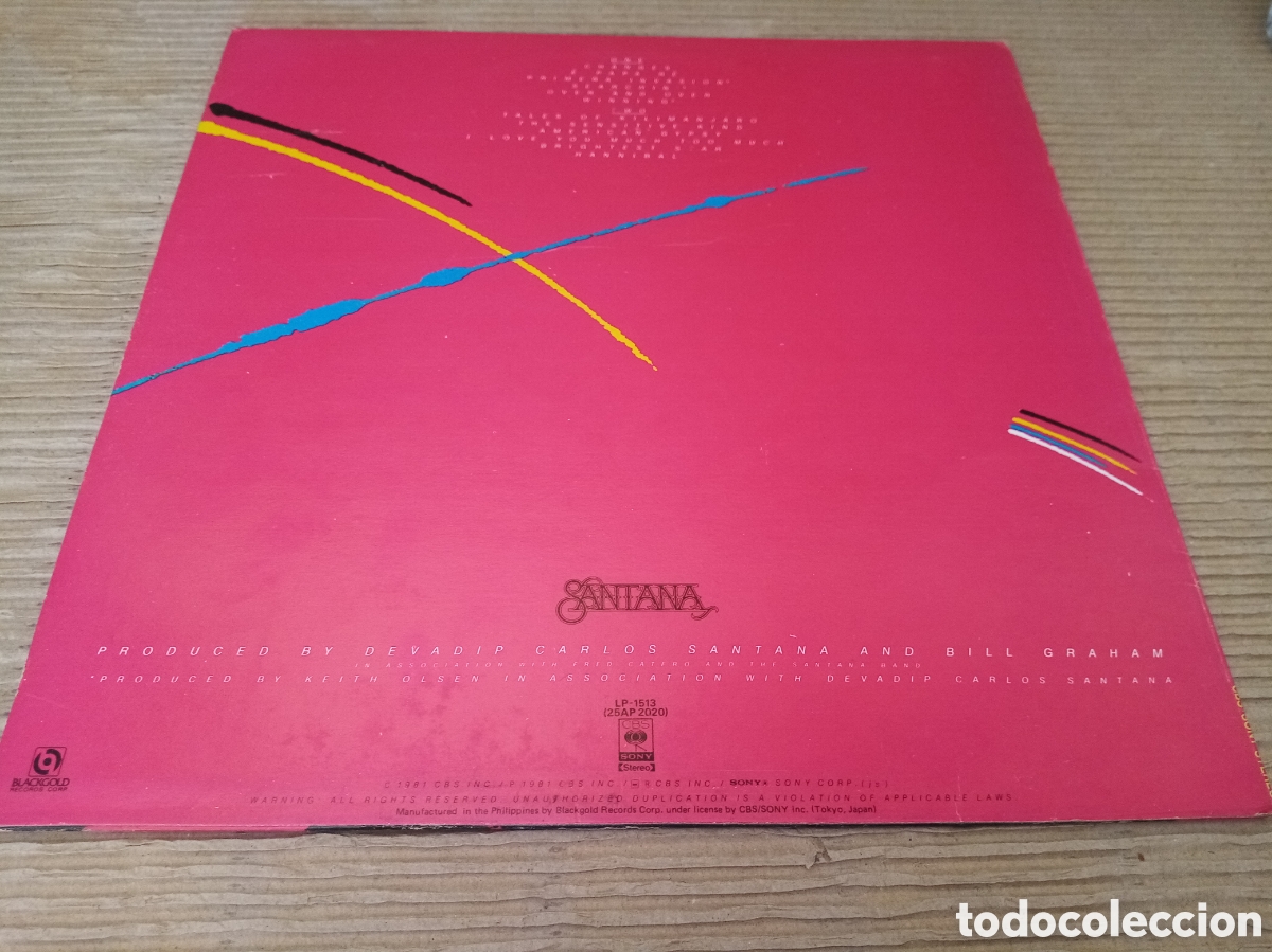 Discos de vinilo: Santana. Zebop. Disco vinilo LP - Foto 2