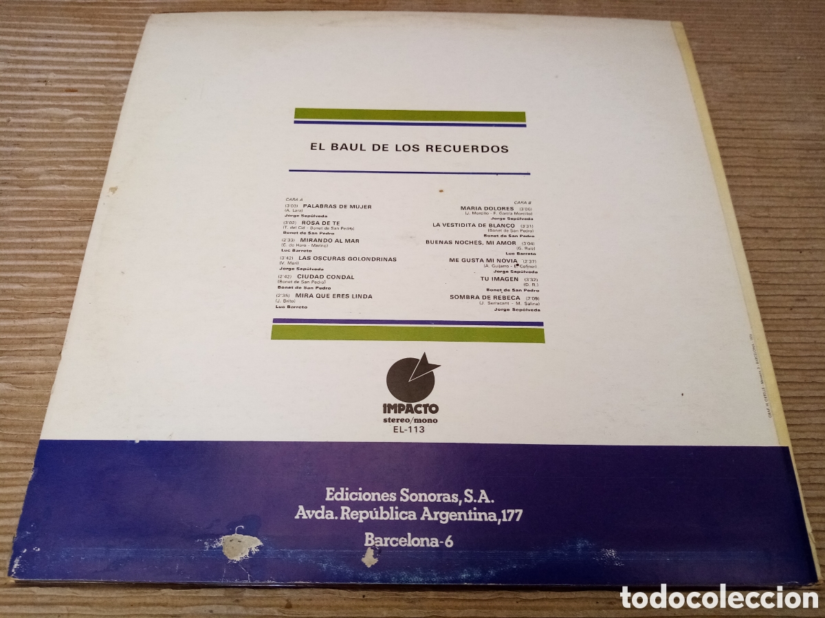 Discos de vinilo: El ba&uacute;l de los recuerdos. Disco vinilo LP - Foto 2