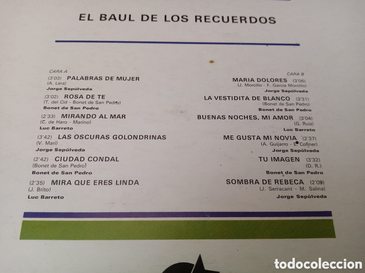 Discos de vinilo: El ba&uacute;l de los recuerdos. Disco vinilo LP - Foto 3