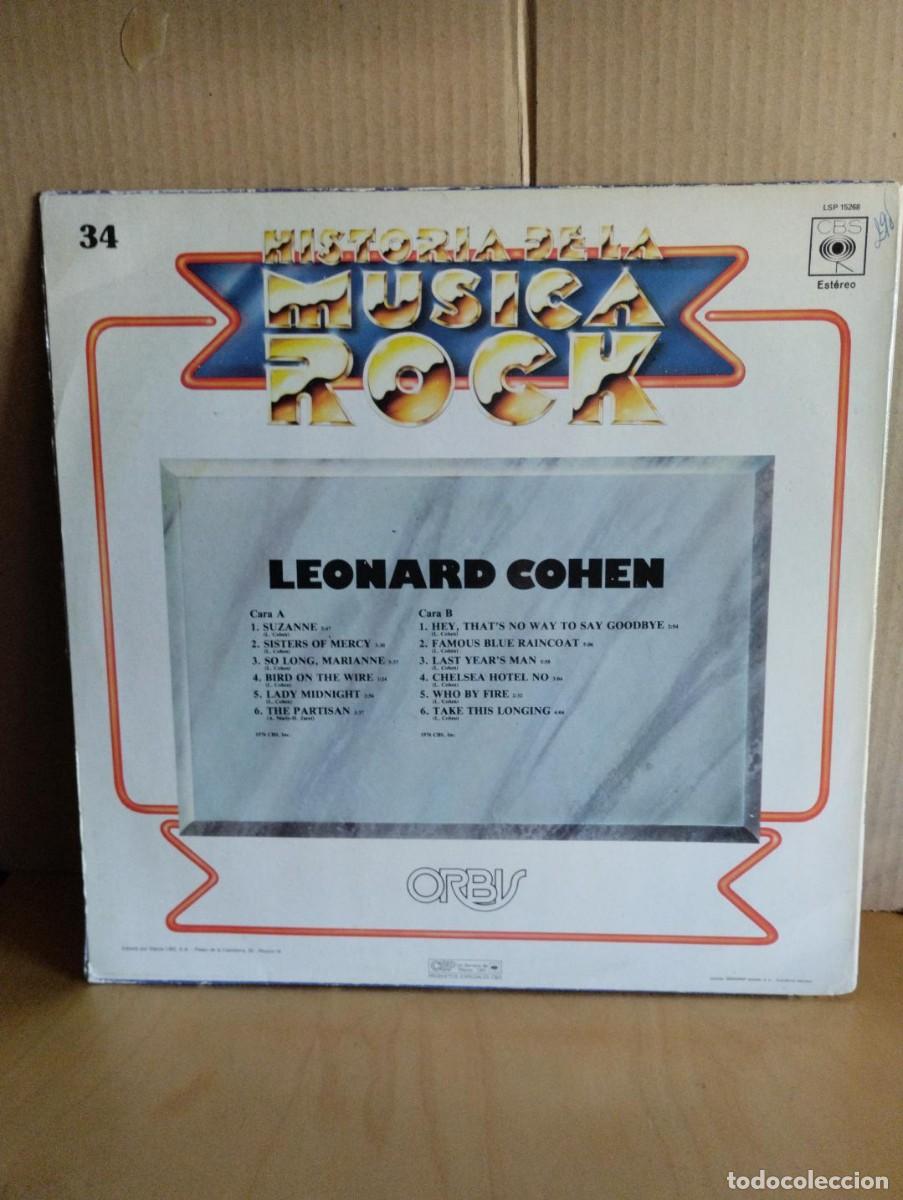 Discos de vinilo: LEONARD COHEN ---- HISTORIA DE LA MUSICA ROCK - Foto 2