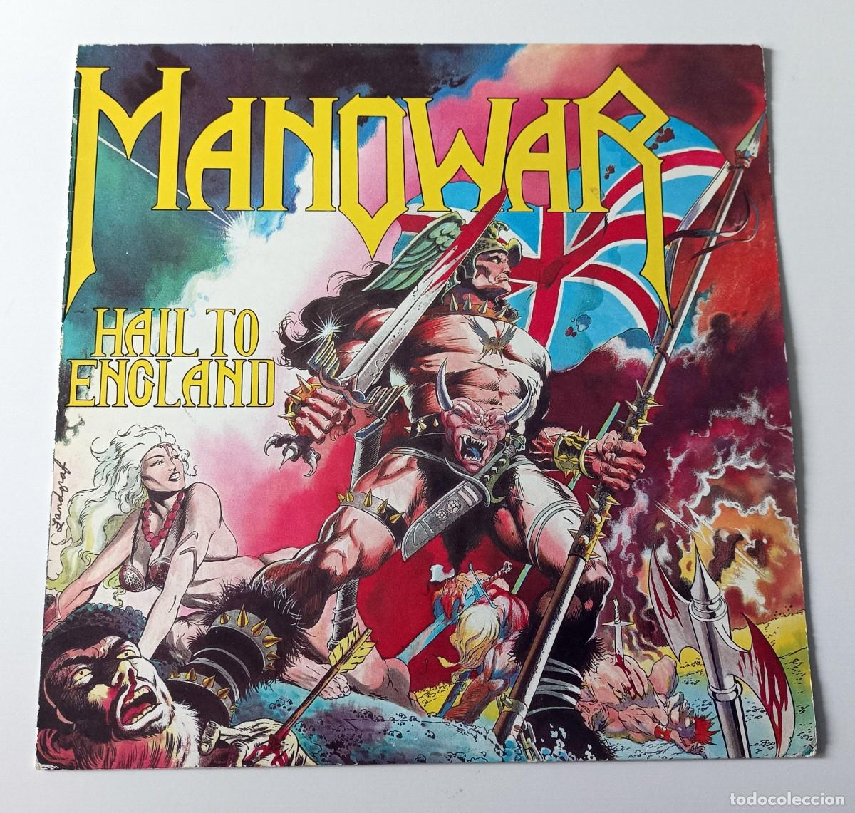Discos de vinilo: LP MANOWAR - HAIL TO ENGLAND - Foto 1