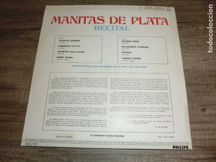 Discos de vinilo: Manitas De Plata &ndash; Recital - Foto 2