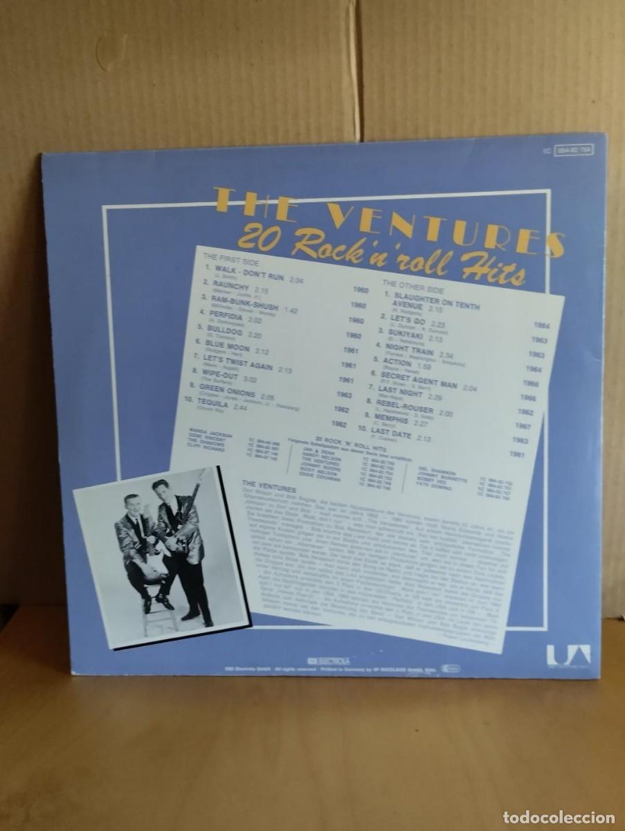 Discos de vinilo: THE VENTURES --- 20 ROCK &acute;N&acute;ROLL HITS - Foto 2