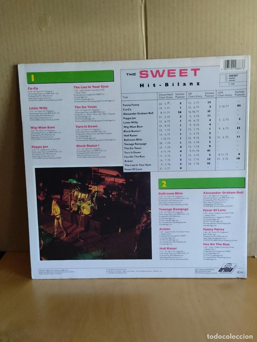 Discos de vinilo: THE SWEET --- STARKE ZEITEN - Foto 2