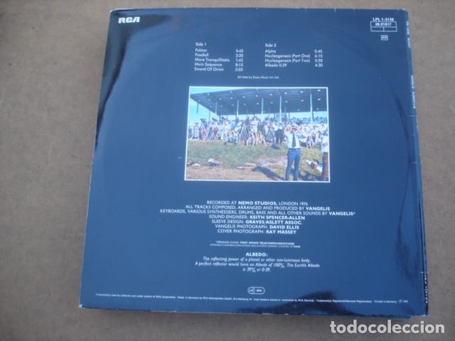 Discos de vinilo: Vangelis &lrm; Albedo 0.39 - Foto 3