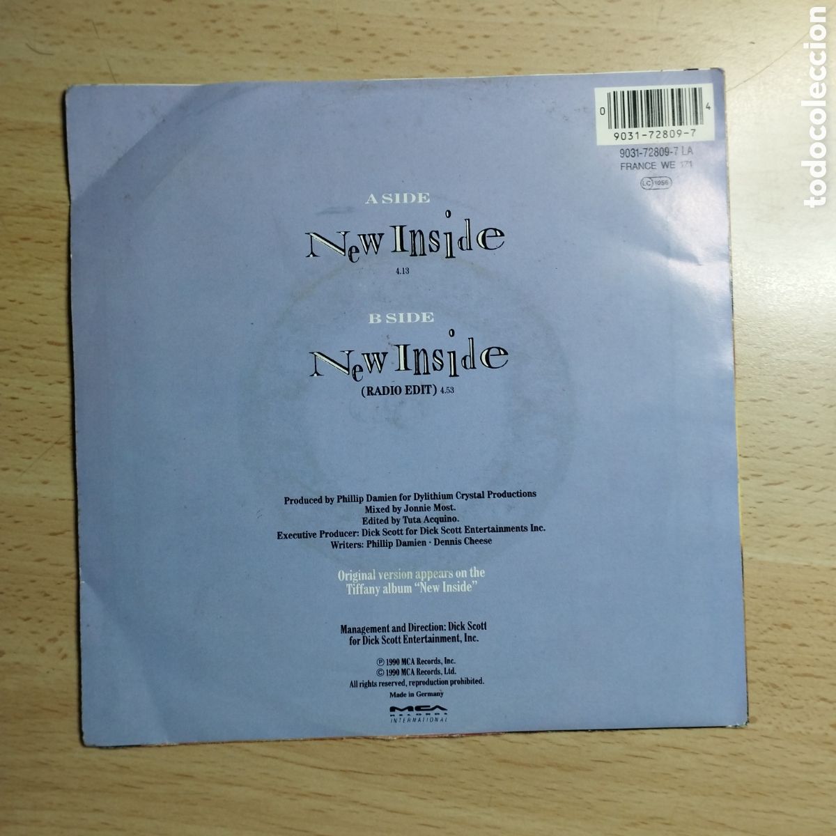 Discos de vinilo: Single 7&rdquo; Tiffany 1990 Germany. New Inside. - Foto 2