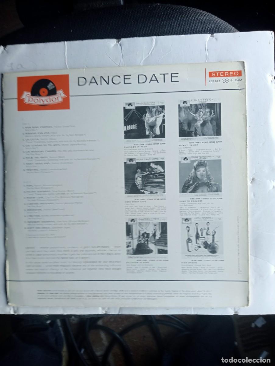 Discos de vinilo: Various - Dance Date 1961 lp raro latin - Foto 2