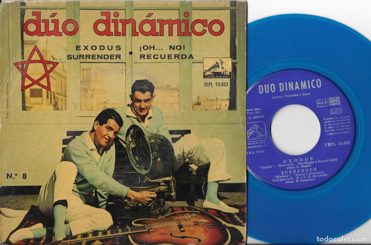 Discos de vinilo: DUO DINAMICO EP EXODUS VINILO AZUL - Foto 1