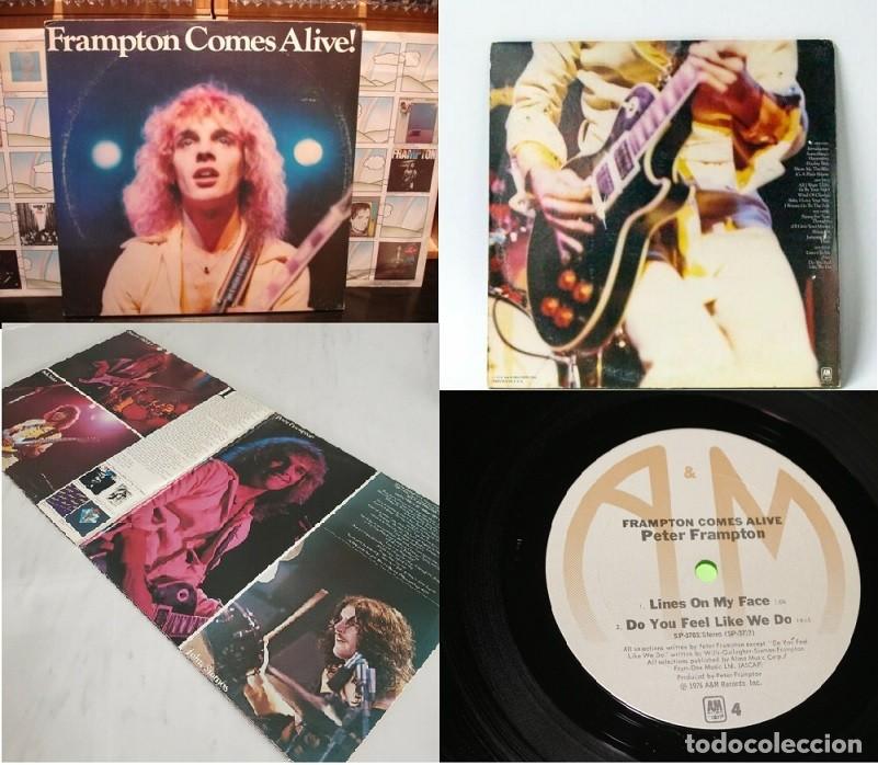 Discos de vinilo: PETER FRAMPTON / COMES ALIVE 1976, 2LPs SHOW ME THE WAY, RARE 1&ordf;PRESS JAPAN + LIBRETO, EXC