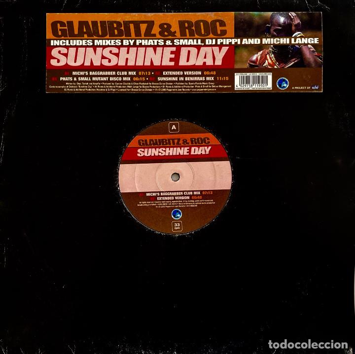 Discos de vinilo: GLAUBITZ & ROC, SUNSHINE DAY. MAXI SINGLE 4 TEMAS - Foto 1