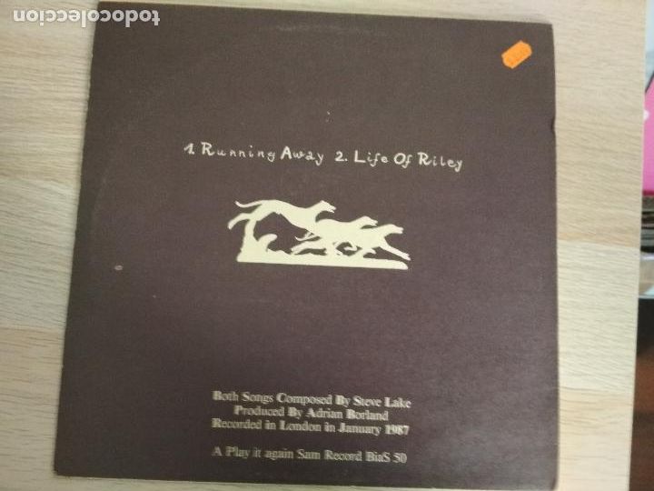 Discos de vinilo: Steve Lake &ndash; Running Away, 1987 - Foto 3