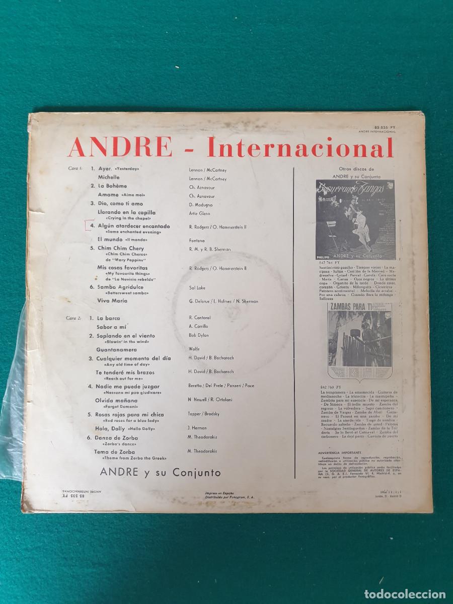 Discos de vinilo: Andre internacional 85 535 - Foto 2