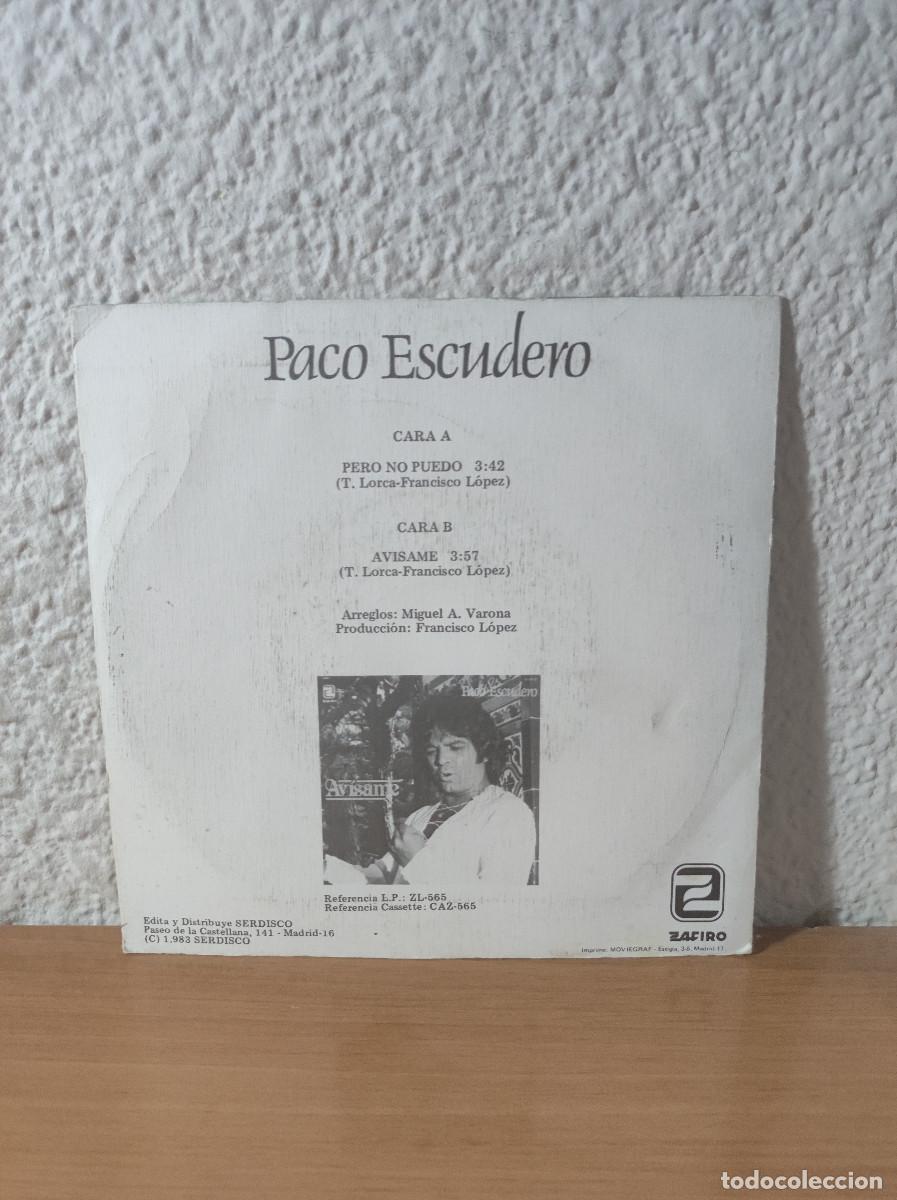 Discos de vinilo: Paco Escudero &ndash; Pero No Puedo - Foto 2